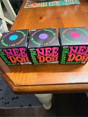 The NeeDoh Squeeze Ball - Pink, Purple, Teal